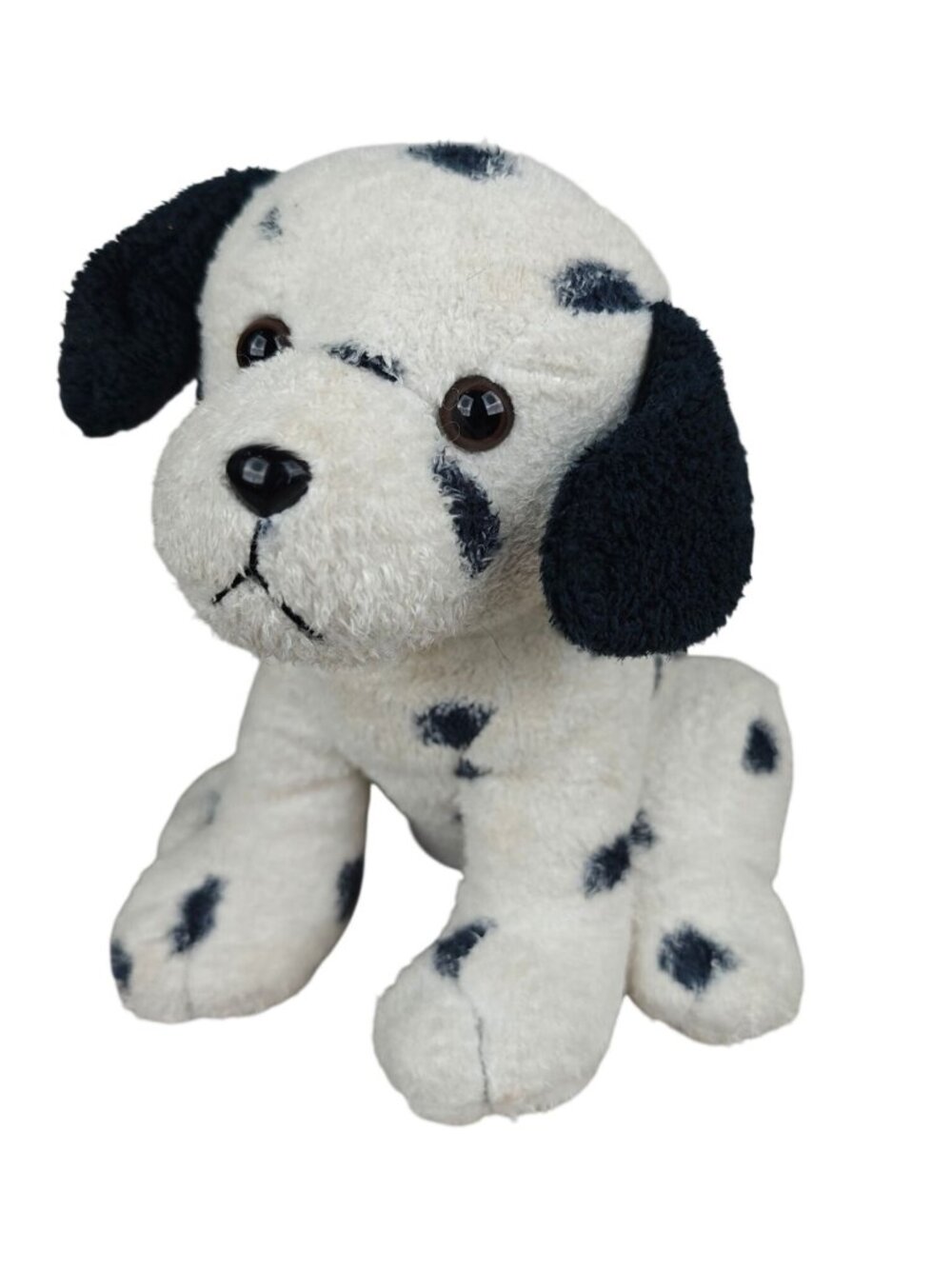Russ Berrie Dottie Plush Dalmatian Dog Vintage 1990s Soft Black & White Spots